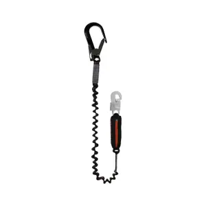 Elastische Sicherheitsleine mit Aluminiumhaken Safety Jogger
