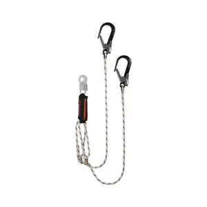 Double Adjustable Safety Lanyard Aluminium Safety Jogger image-0