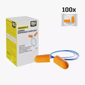 Earplugs Safety Jogger Industrial Industrial Arusha Corded (x100) image-1