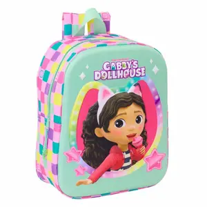 Mochila de criança Safta Gabbys Dolls House 3D image-0