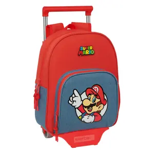 Mochila escolar con ruedas Safta Super Mario