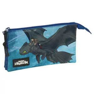 Trojitá pouzdro na tužky Safta How to Train Your Dragon