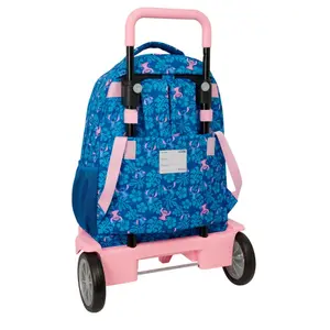 Mochila escolar con carro de ruedas extraíbles Safta Stitch & Angel image-1