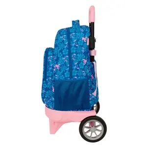Mochila escolar con carro de ruedas extraíbles Safta Stitch & Angel image-2