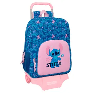 Mochila escolar con carro con ruedas Safta Stitch & Angel Modèle 180