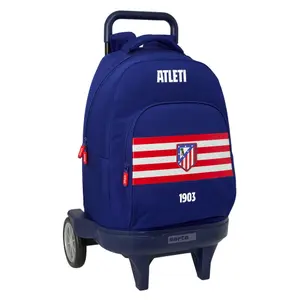 Mochila escolar con carro con ruedas Safta Atletico de Madrid