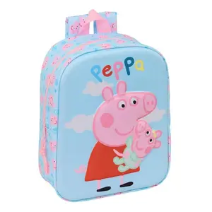 Kvadratisk Ryggsäck Barn Safta Peppa Pig 3D