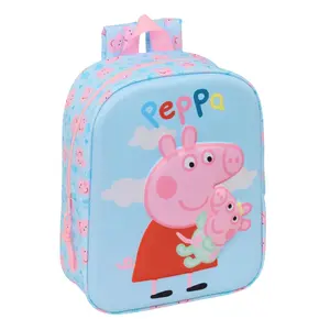 Kvadratisk Ryggsäck Barn Safta Peppa Pig 3D image-4