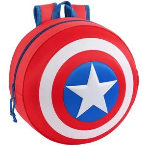 Round backpack captain america child Safta 3D image-0