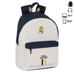 Backpack with bag for children's computer Safta Real Madrid 31x41x16 cm image-0