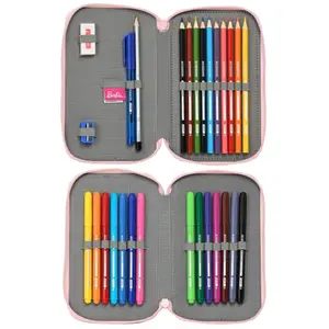Complete double pencil case 28 pieces child Safta image-1