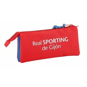 3 compartments pencil case for children Safta R Sporting Gijón image-1