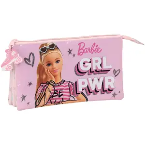Girl's 3-compartment pencil case Safta image-0