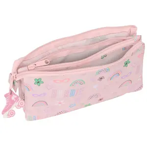 Girl's 3-compartment pencil case Safta image-1