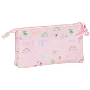 Girl's 3-compartment pencil case Safta image-2