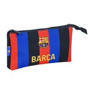 Pencil case with 3 compartments Safta FC Barcelona image-0