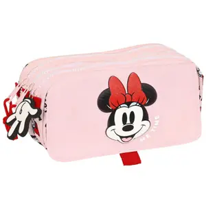Triple pencil case for girls Safta Disney Minnie Me Time image-0