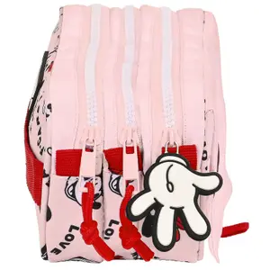 Triple pencil case for girls Safta Disney Minnie Me Time image-2
