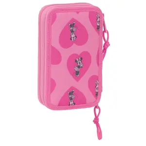 Girls' double pencil case Safta Disney Minnie Indigo image-1