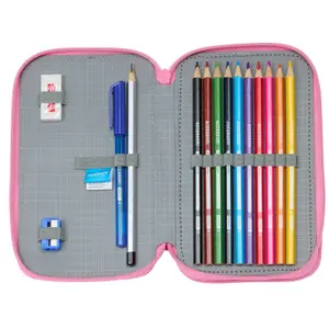 Girls' double pencil case Safta Disney Minnie Indigo image-3