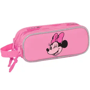 Girls' double pencil case Safta Disney Minnie Indigo image-0