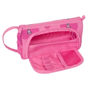 Girls' pencil case with hinged pocket without stationery Safta Disney Minnie Loving image-3