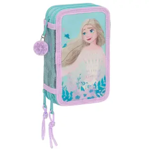 36-piece triple Pencil case for girls Safta Disney Frozen 2 Hello Spring image-0