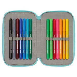 36-piece triple Pencil case for girls Safta Disney Frozen 2 Hello Spring image-4