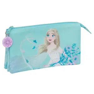 Triple pencil case for girls Safta Disney Frozen 2 Hello Spring image-0
