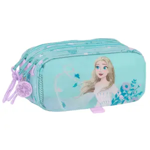 Triple pencil case for girls Safta Disney Frozen 2 Hello Spring image-0