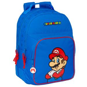 8412688527335-zaino-adattabile-con-due-ampi-scomparti-per-bambini-safta-super-mario-bros-play-blu-32x15x42-cm