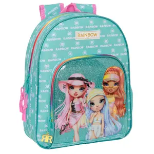 Adaptable backpack for girls Safta Rainbow High Paradise image-0