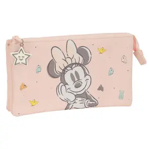 Triple pencil case for girls Safta Disney Minnie Baby image-0