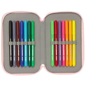 28-piece double Pencil case for girls Safta Disney Princess Summer Adventures image-4