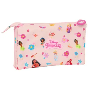 Triple pencil case for girls Safta Disney Princess Summer Adventures image-1