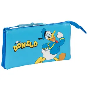 Children's triple Pencil case Safta Disney Donald Duck image-0