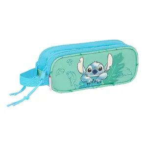 Girls' double pencil case Safta Disney Stitch Aloha image-0