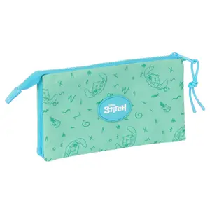 Triple pencil case for girls Safta Disney Stitch Aloha image-1