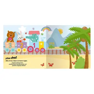 8 page storybook with train noises for babies Saldana image-1