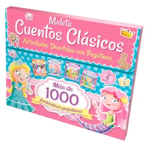 Set of 4 story books with stickers for babies Saldana image-0