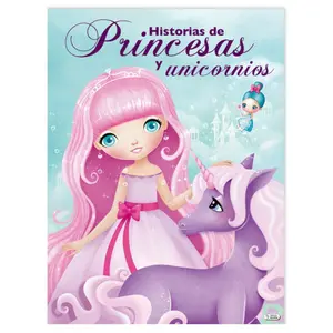 120 page fairy tale book princesses and unicorns Saldana image-0