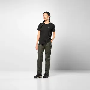 T-shirt z mini logo damskie Salewa Eagle image-2