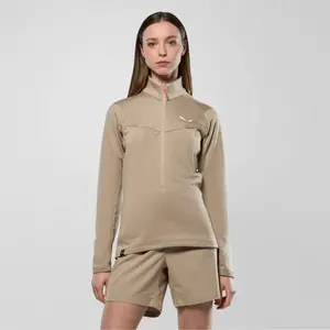 Women's 1/2 zip fleece Salewa Puez Cammino image-1