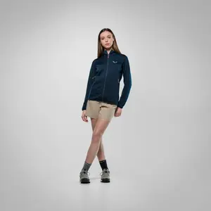 Women's zip-up hooded hiking jacket Salewa Puez Altavia image-3