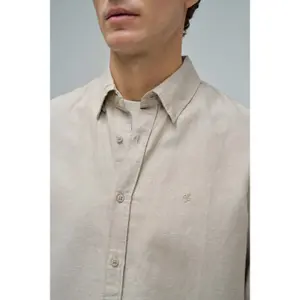 Long-sleeved linen-blend shirt Salsa Jeans image-3
