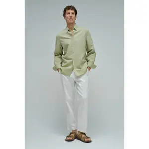 Long-sleeved linen-blend shirt Salsa Jeans image-1
