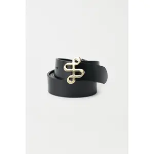 Gold-Stamped Leather Belt Women Salsa Jeans image-1