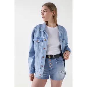 Gold-Stamped Leather Belt Women Salsa Jeans image-4
