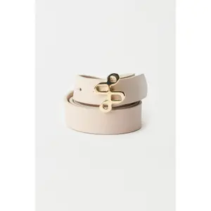 Gold-Stamped Leather Belt Women Salsa Jeans image-1