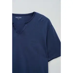 T-shirt με εκτυπωμένο λογότυπο Salsa Jeans image-4